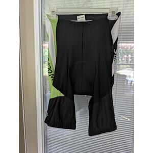 Wolfbike Cycling Shorts Black Green Padded Bike Shorts Men's Size L